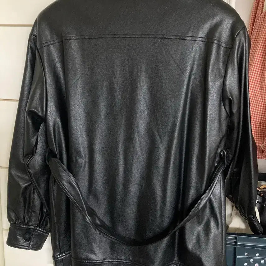 [BUNJANG] SPAO Black Leather Jacket / 스파오 가죽 자켓
