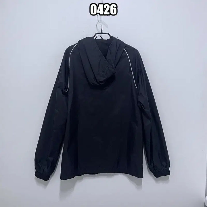[BUNJANG] Adidas Performance Black Windbreaker Hooded Jacket / M 아디다스 퍼포먼스 라인 블랙 바람막이 후드 재킷