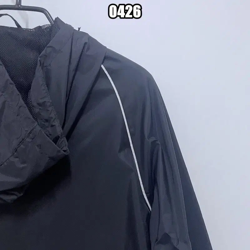 [BUNJANG] Adidas Performance Black Windbreaker Hooded Jacket / M 아디다스 퍼포먼스 라인 블랙 바람막이 후드 재킷