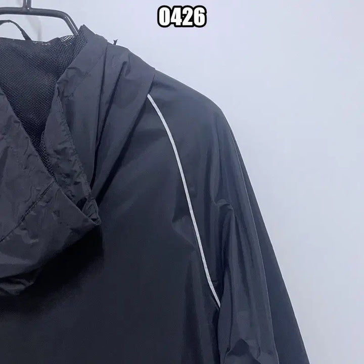 [BUNJANG] Adidas Performance Black Windbreaker Hooded Jacket / M 아디다스 퍼포먼스 라인 블랙 바람막이 후드 재킷