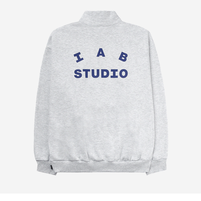 [BUNJANG] IAB STUDIO Half Zip Pullover Light Grey XL / 아이앱 스튜디오(IAB STUDIO) 하프 집 풀오버 라이트 그레이 XL