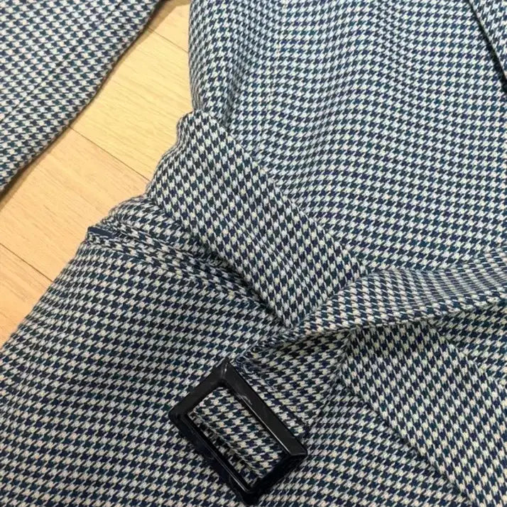 [BUNJANG] A+G Check Belt Tailored Jacket / A+G 체크 벨트 테일러드 자켓 55