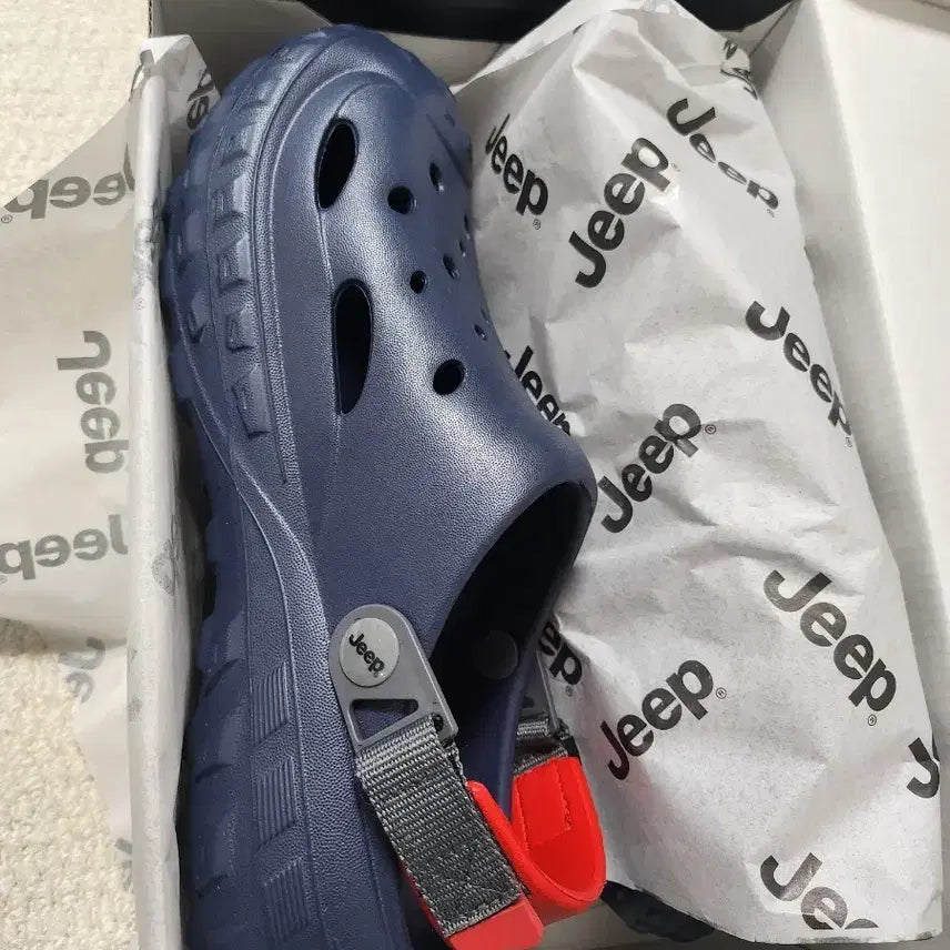 [BUNJANG] Jeep Navy Slippers Sandals / Jeep 지프 네이비 슬리퍼 샌들 새상품