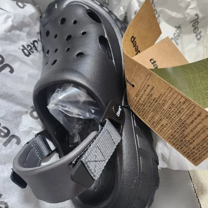 [BUNJANG] Jeep Black Sandals Slippers / 지프 샌들 슬리퍼 블랙