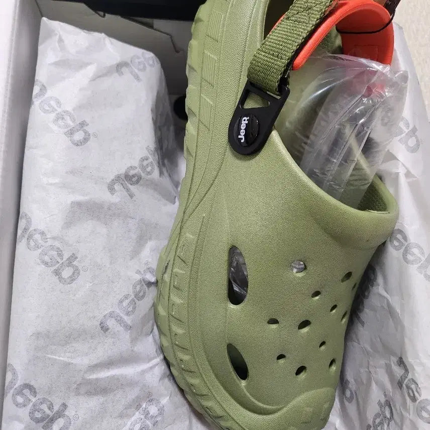 [BUNJANG] Jeep Khaki Sandals Slippers / Jeep 지프 카키색 샌들 슬리퍼 새상품