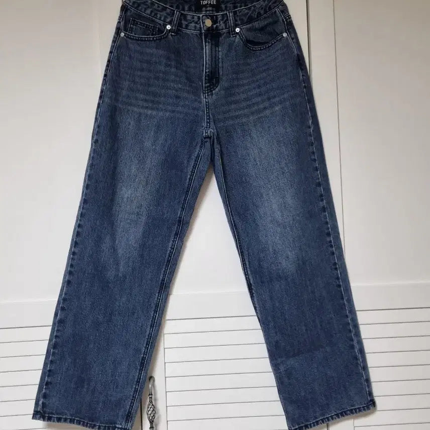 [BUNJANG] More Wide Denim Pants (Washed Greish Blue) - Size M / 모어 와이드 데님 팬츠 (WASHED GREISH BLUE). M사이즈