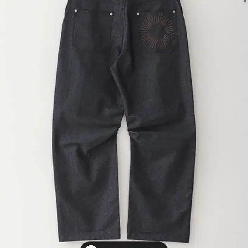 [BUNJANG] Blue Sunflower Curved Carpenter Denim Pants Size 1 / 일괄판매가능) 블루썬플라워 커브드 카펜터 데님 팬츠 1사이즈