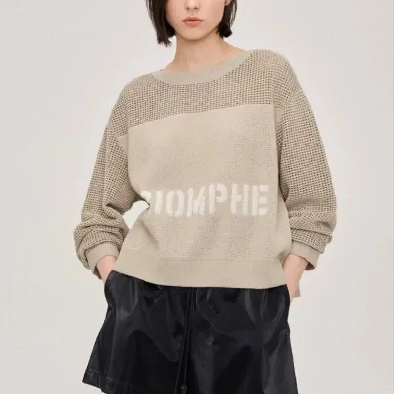 [BUNJANG] System Knit Beige Sweater / 한섬 시스템 니트