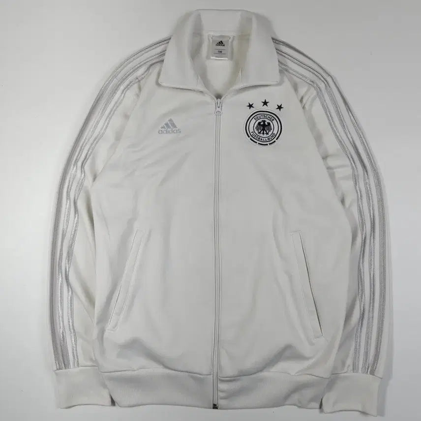 [BUNJANG] Adidas Germany White Silver Track Top [100] / 아디다스 독일 화이트 실버 트랙탑 [100]