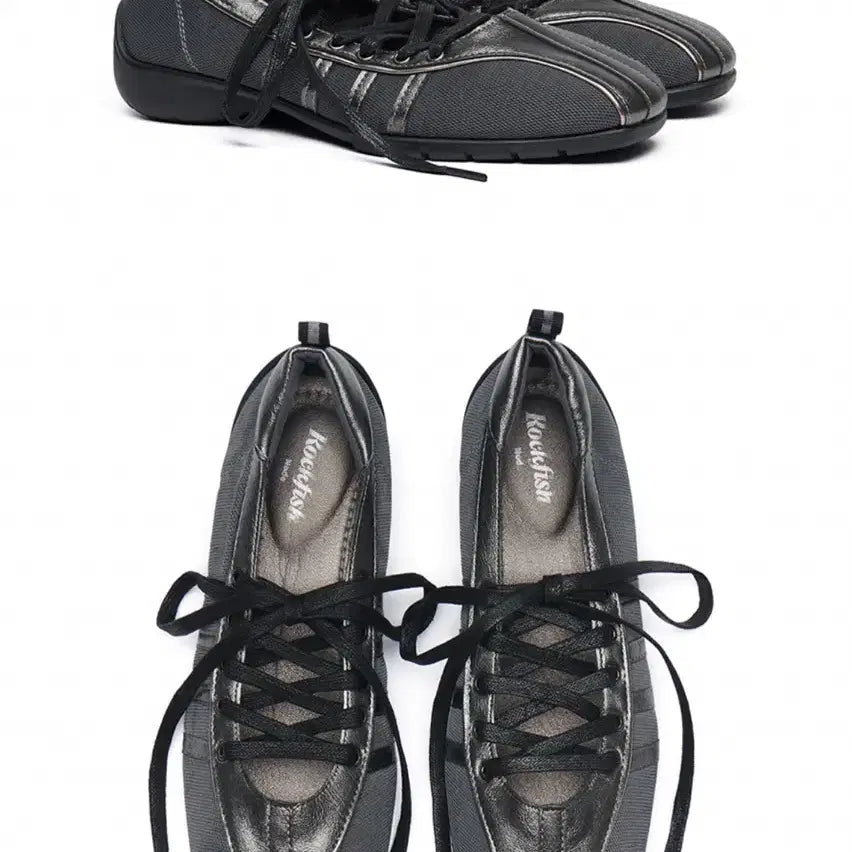 [BUNJANG] Rockfish Bliss Lace-up Sneakers Dark Silver / [235] 락피쉬 블리스 레이스업 스니커즈 다크실버