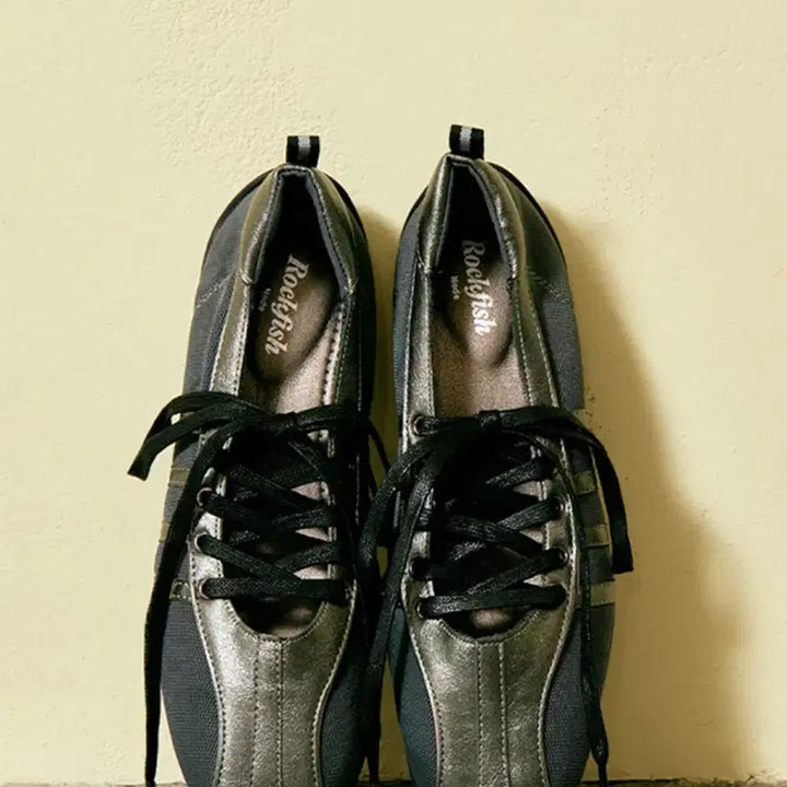 [BUNJANG] Rockfish Bliss Lace-up Sneakers Dark Silver / [235] 락피쉬 블리스 레이스업 스니커즈 다크실버