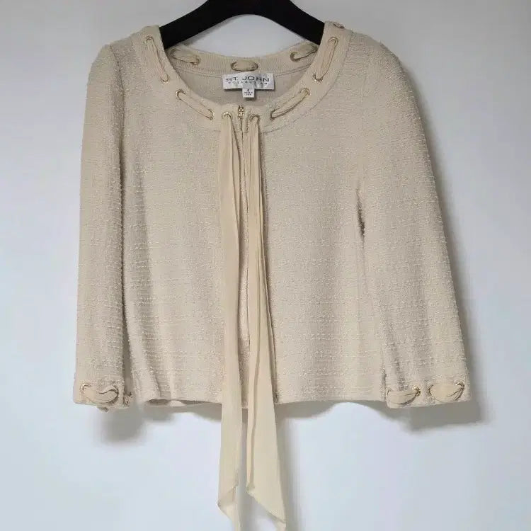 [BUNJANG] ST. JOHN String Knit Cardigan Jacket / 센죤 ST.JOHN 스트링 니트 가디건 자켓 (2)