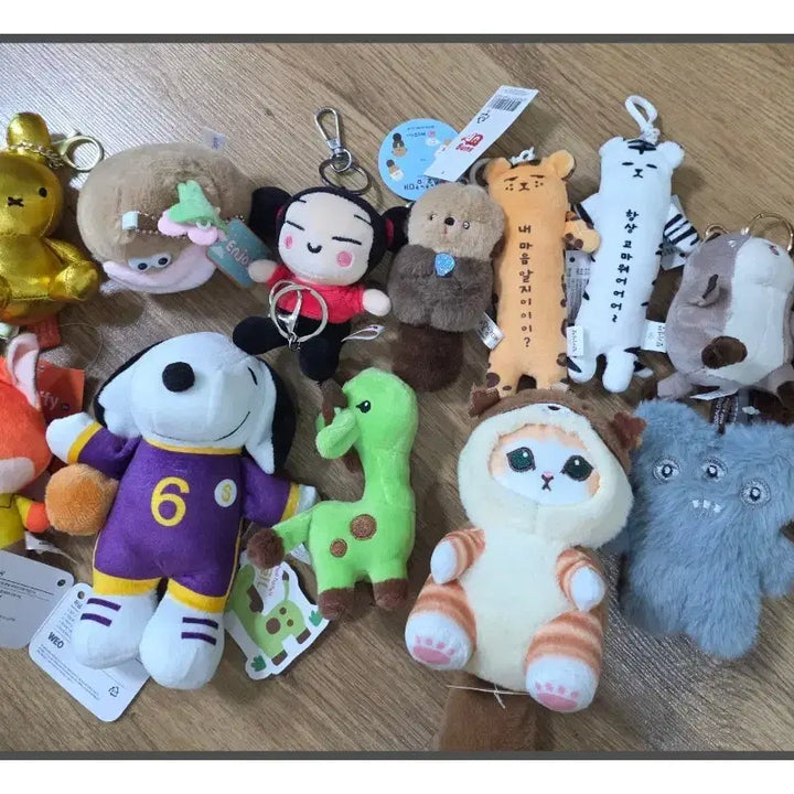 [BUNJANG] 14 Types of Keyring Dolls / 키링 인형 14종