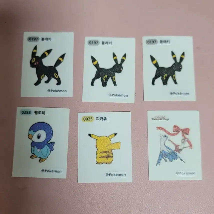 [BUNJANG] Pokemon Stickers (Tteobuseal) / 포켓몬 띠부씰  스티커 판매