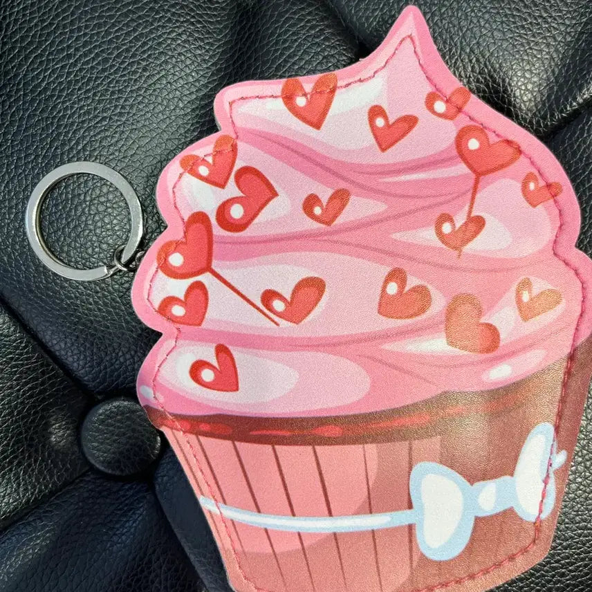 [BUNJANG] Cupcake Card Holder Keychain / 일본 컵케이크 카드지갑 키링