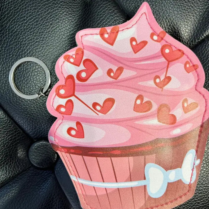 [BUNJANG] Cupcake Card Holder Keychain / 일본 컵케이크 카드지갑 키링