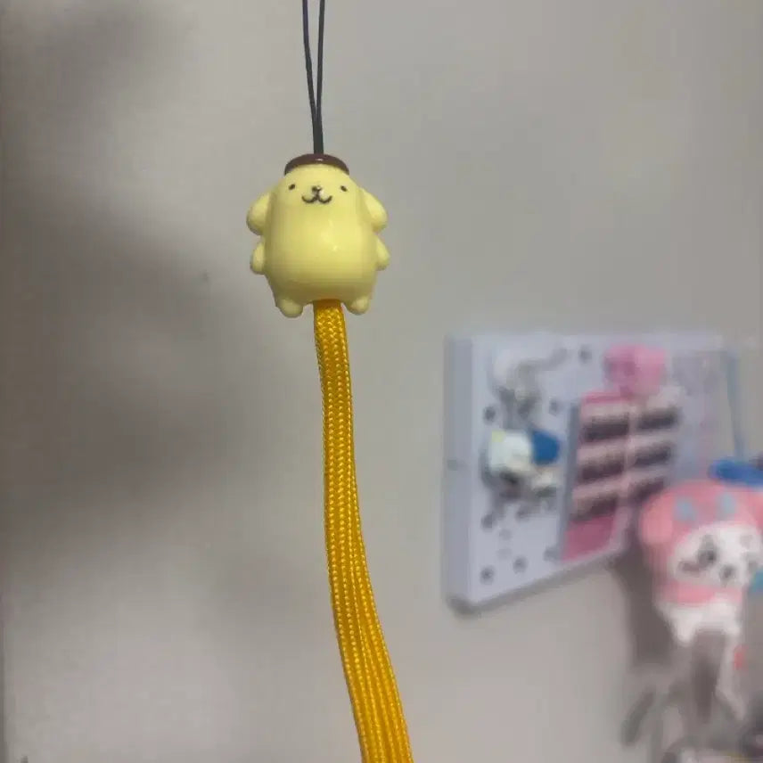 [BUNJANG] Sanrio Pompompurin Cellphone Strap Charm Figure / 산리오 폼폼푸린 휴대폰 스트랩 키링 피규어
