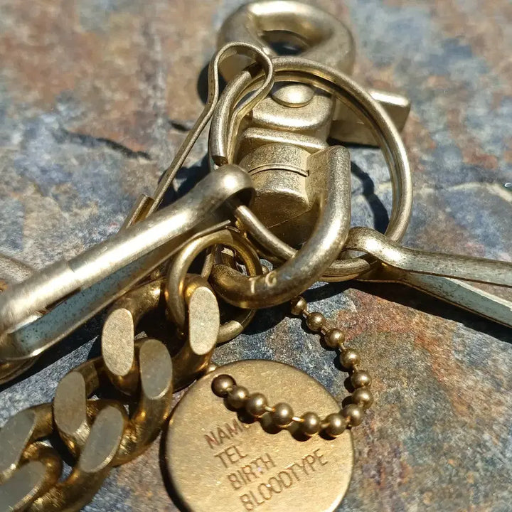 [BUNJANG] Solid Brass Japan 2 Swivel Clip 60cm Wallet Chain / 솔리드 브래스 재팬 2 스위블 클립 60cm 월렛체인