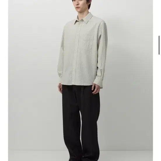 [BUNJANG] Roughside Unit Stripe Shirt Navy Size 4 / 러프사이드 유닛 스트라이프 셔츠 네이비 4사이즈
