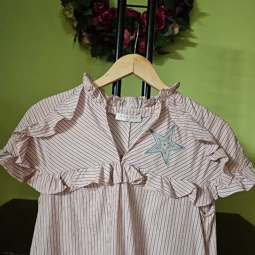 [BUNJANG] Sandro Cotton Striped Dress / 산드로 아사면 원피스