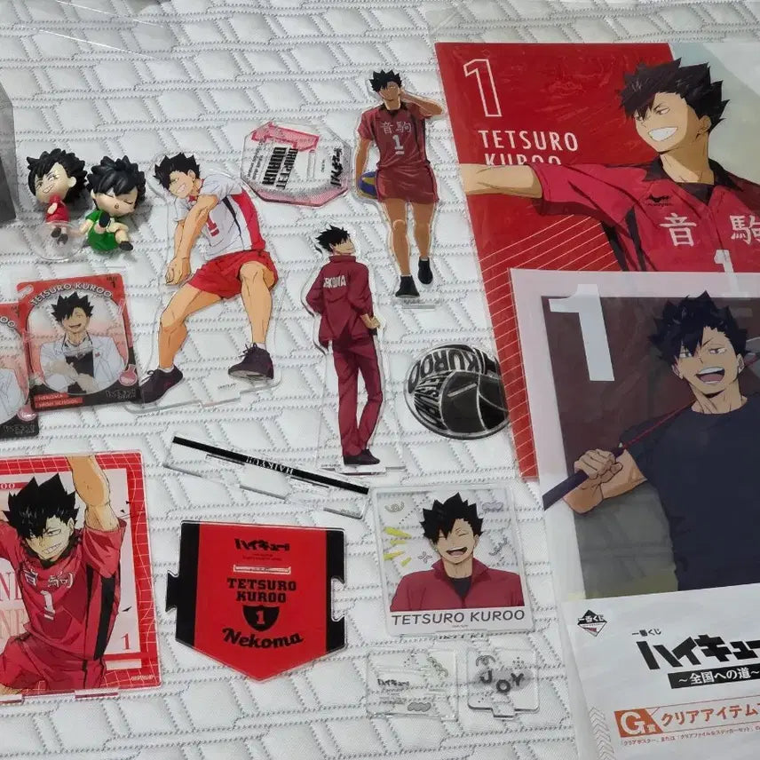 [BUNJANG] Haikyuu!! Nekoma Tetsuro Kuroo Goods Bundle Set / 일괄) 하이큐 네코마 쿠로오 테츠로 굿즈 일괄