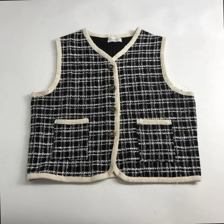 [BUNJANG] BEILEER Checkered Vest / BEILEER 체크 패턴 조끼 베스트