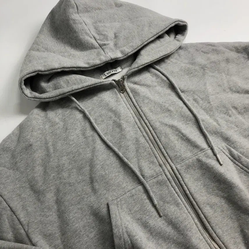 [BUNJANG] LAROOM Grey Hoodie Zip-up / LAROOM 라룸 회색 후드집업