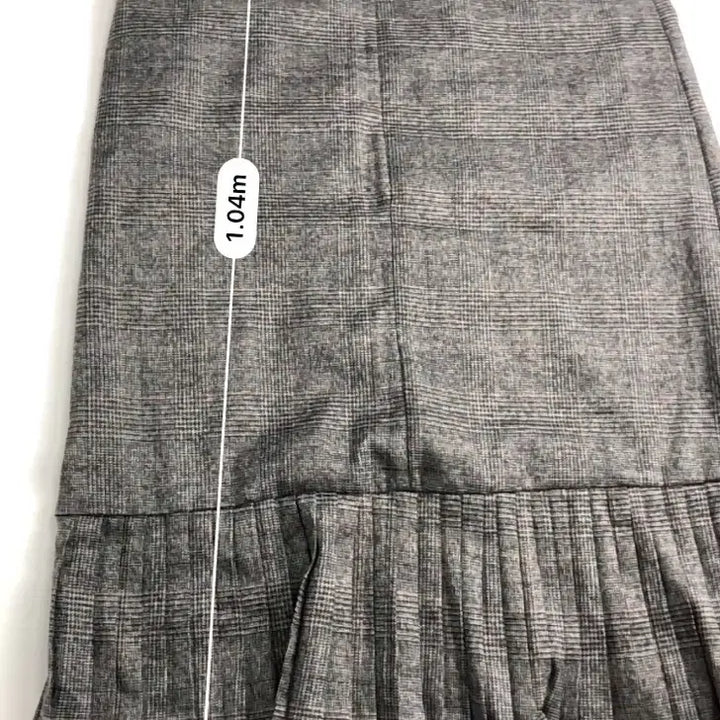 [BUNJANG] Check Pleats Long Dress / 체크 플리츠 롱 원피스