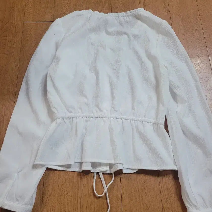 [BUNJANG] Mixxo String Blouse Ivory S / (새상품)미쏘 스트링 블라우스 아이보리 S