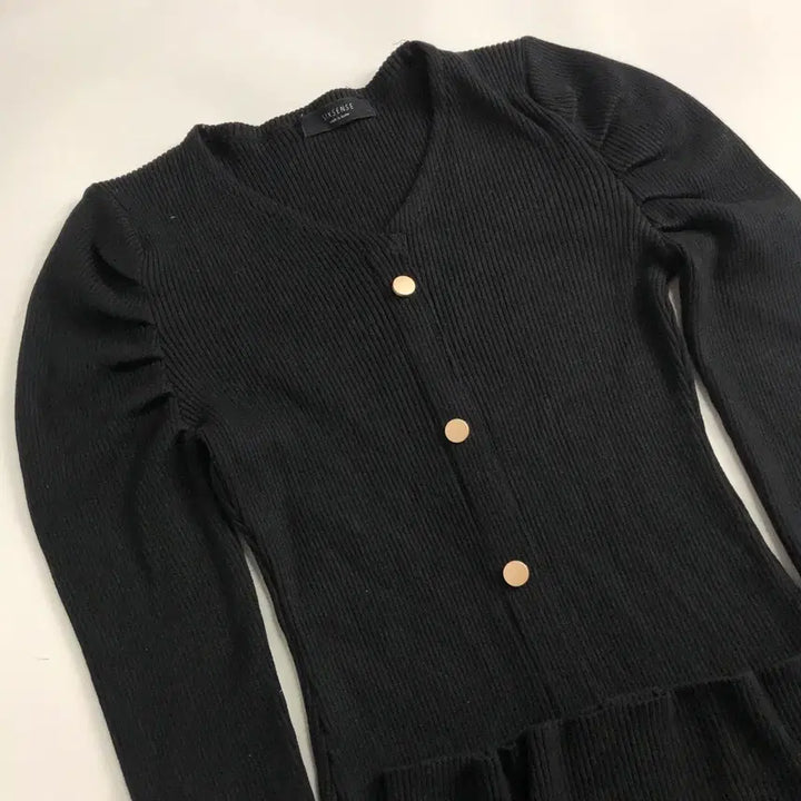 [BUNJANG] SIX SENSE Gold Button Knit Dress / SIX SENSE 금장 버튼 니트 원피스
