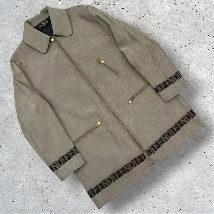 [BUNJANG] Fendi 90s Archive Logo Zip-Up Jacket / 90s 펜디 빈티지 아카이브 로고 집업 자켓 D918