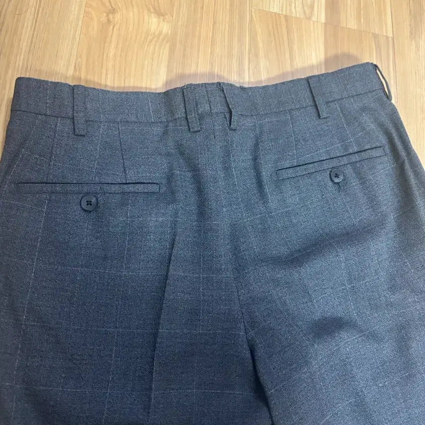 [BUNJANG] Check Pattern Slacks Trousers / 체크무늬 슬랙스 정장 바지