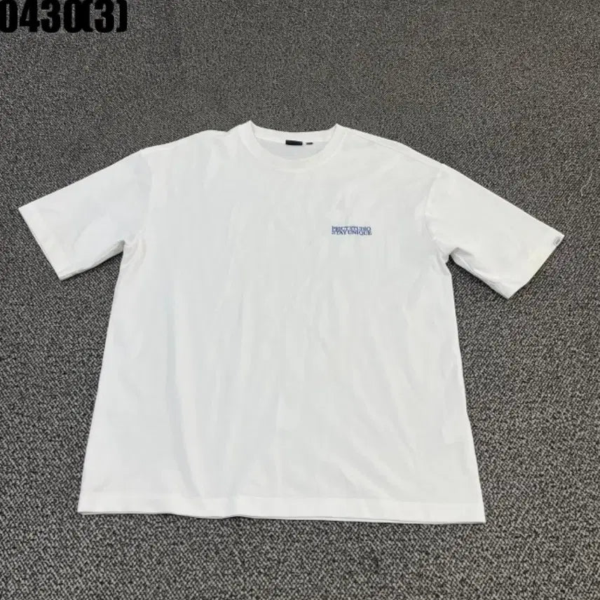 [BUNJANG] PRCT STUDIO White Short Sleeve T-Shirt / PRCT STUDIO 화이트 반팔 티셔츠95 0430