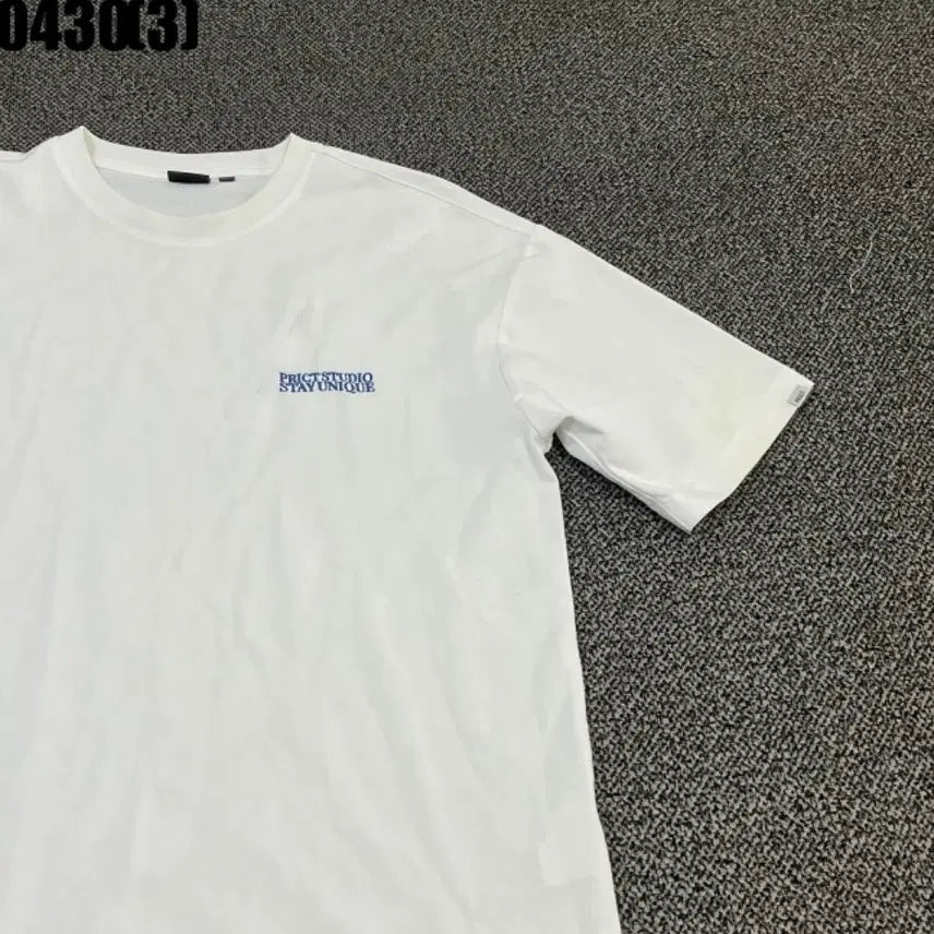 [BUNJANG] PRCT STUDIO White Short Sleeve T-Shirt / PRCT STUDIO 화이트 반팔 티셔츠95 0430