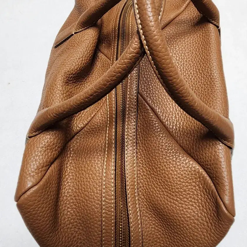 [BUNJANG] Bruno Magli Two-Tone Leather Shoulder Bag / 브루노말리 투톤 가죽 숄더백