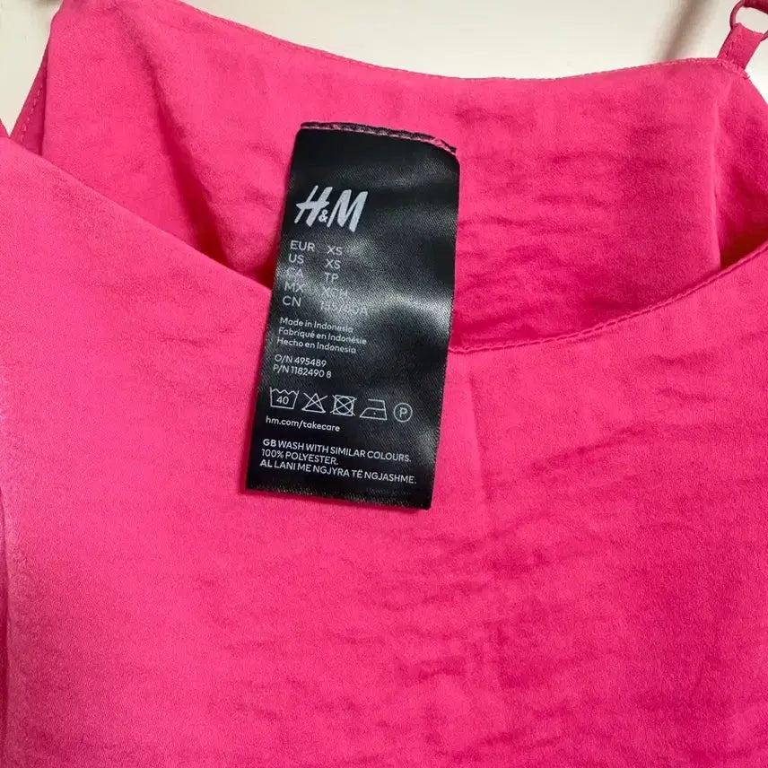 [BUNJANG] H&amp;M Pink Sleeveless Top XS / H&amp;M 핑크 나시 XS