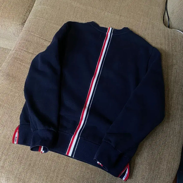 [BUNJANG] Thom Browne White Three-Bar Sweatshirt Size 1 (95) / 톰브라운 백삼선 맨투맨 ㅡ 95사이즈