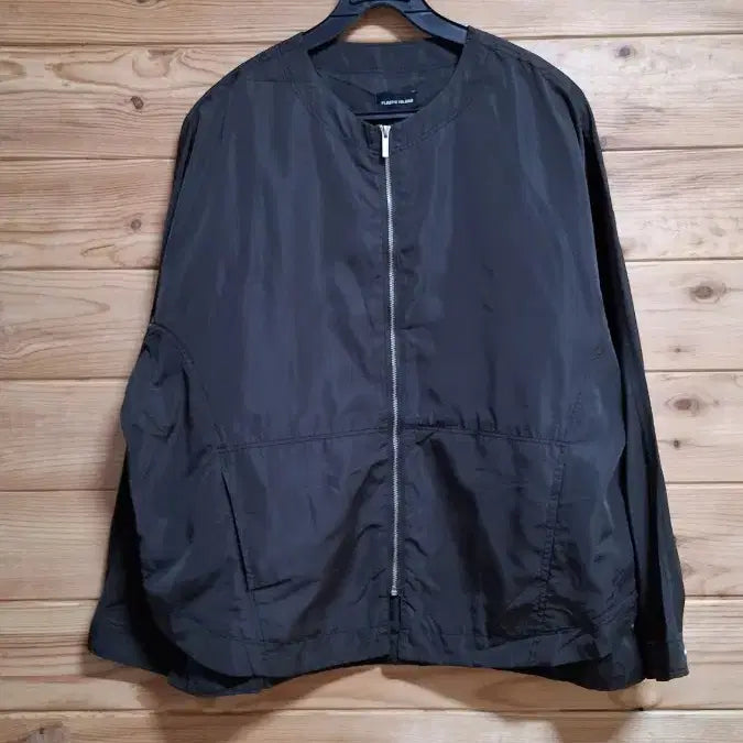 [BUNJANG] Plastic Island Zip-Up Jacket / 플라스틱 아일랜드 바스락 집업 자켓
