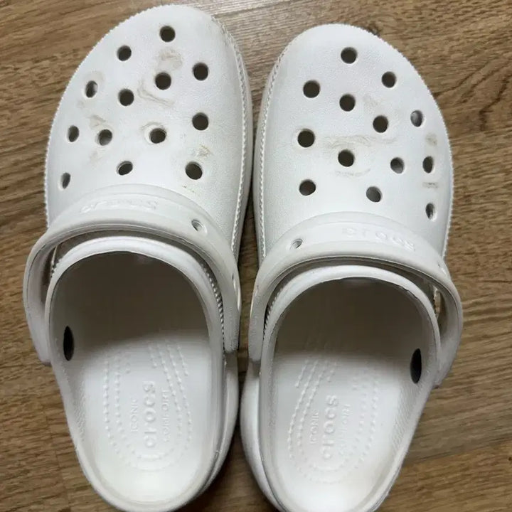 [BUNJANG] Crocs Classic Platform Clog White / 크록스 클래식 플랫폼 클로그 화이트