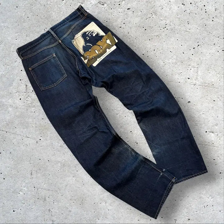 [BUNJANG] X-Large Big Logo Denim Pants (Size 32) / [32] 엑스라지 빅로고 데님 청바지 팬츠 D927