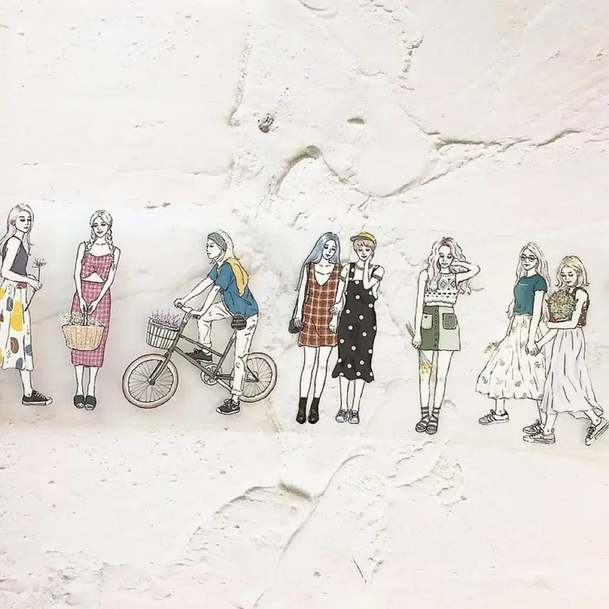 [BUNJANG] PION Taiwan Character Washi Tape (Small Portion) / 대만 PION 인물 마테 소분 판매