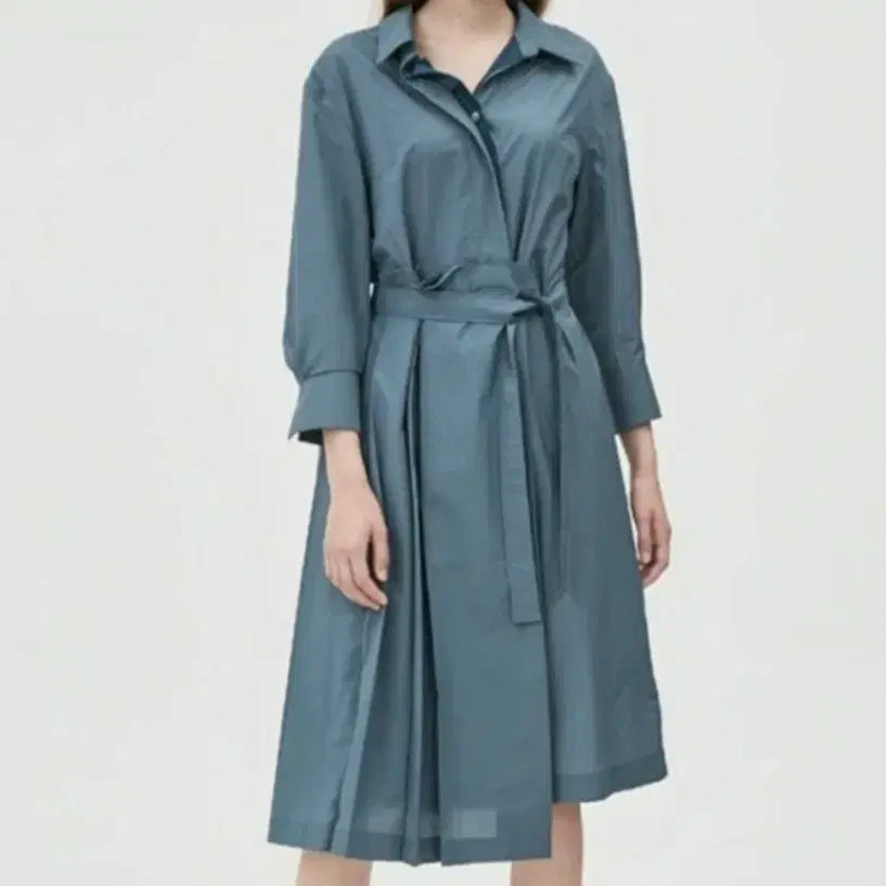 [SOLD OUT] 한섬 마인MINE 벨티드 셔츠 원피스 82-94-160