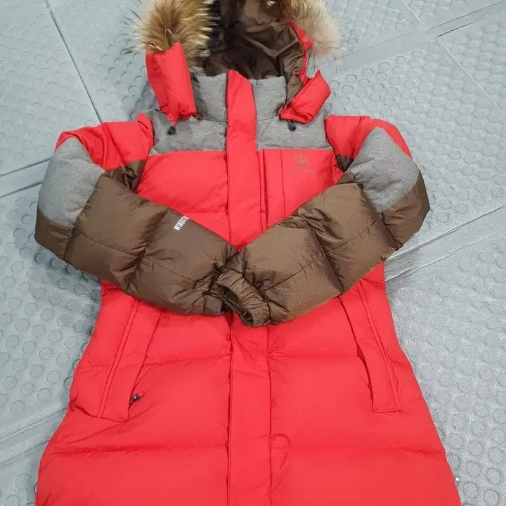 [BUNJANG] Beanpole Outdoor Goose Down Puffer Jacket Red/Brown / 빈폴 아웃도어 레드/브라운 구스다운 패딩