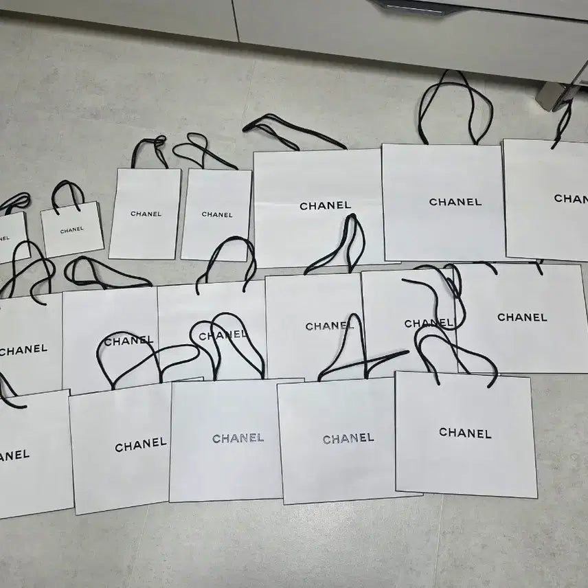 [BUNJANG] Chanel Shopping Bags Bundle Set (18 pcs) / 샤넬 쇼핑백 (총 17개) (일괄구매 우선)