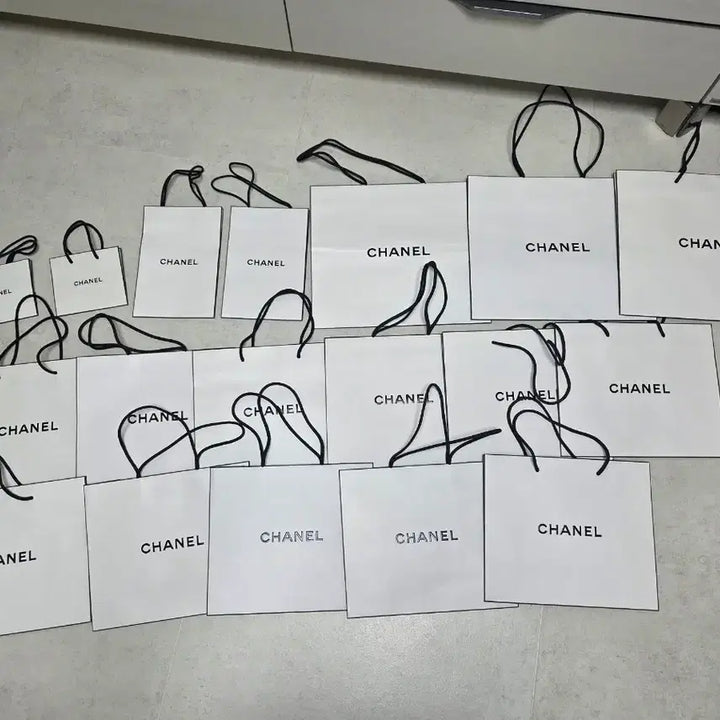 [BUNJANG] Chanel Shopping Bags Bundle Set (18 pcs) / 샤넬 쇼핑백 (총 17개) (일괄구매 우선)