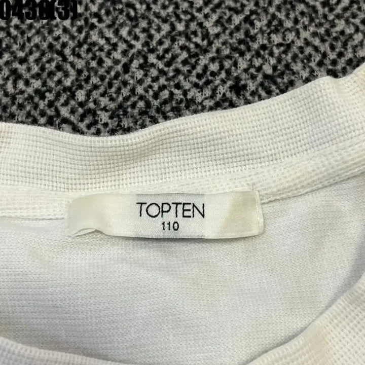 [BUNJANG] TOPTEN White Short-Sleeve T-Shirt 110 / 탑텐 화이트 반팔 티셔츠110 0430