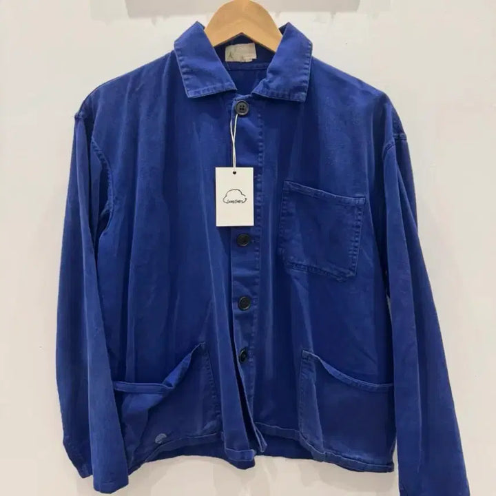 [BUNJANG] French Work Jacket Sun Fade Boxy Cropped Fit / 50s-80s 프렌치 워크자켓 (선 페이드 / 박시 크롭핏)