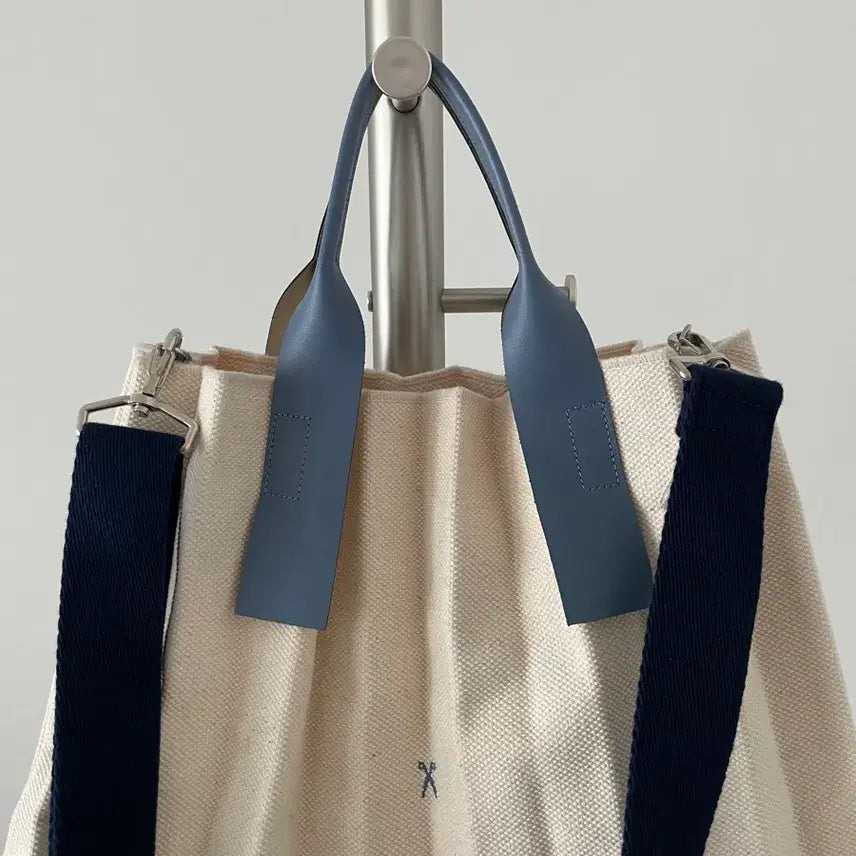 [BUNJANG] JOSEPH AND STACEY Pleats Canvas Shopper Bag / JOSEPH AND STACEY 플리츠 캔버스 쇼퍼백