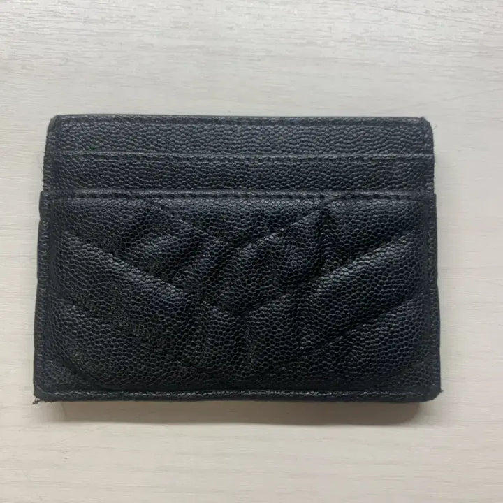 [BUNJANG] Saint Laurent Black Card Holder / YSL 생로랑 블랙 카드지갑