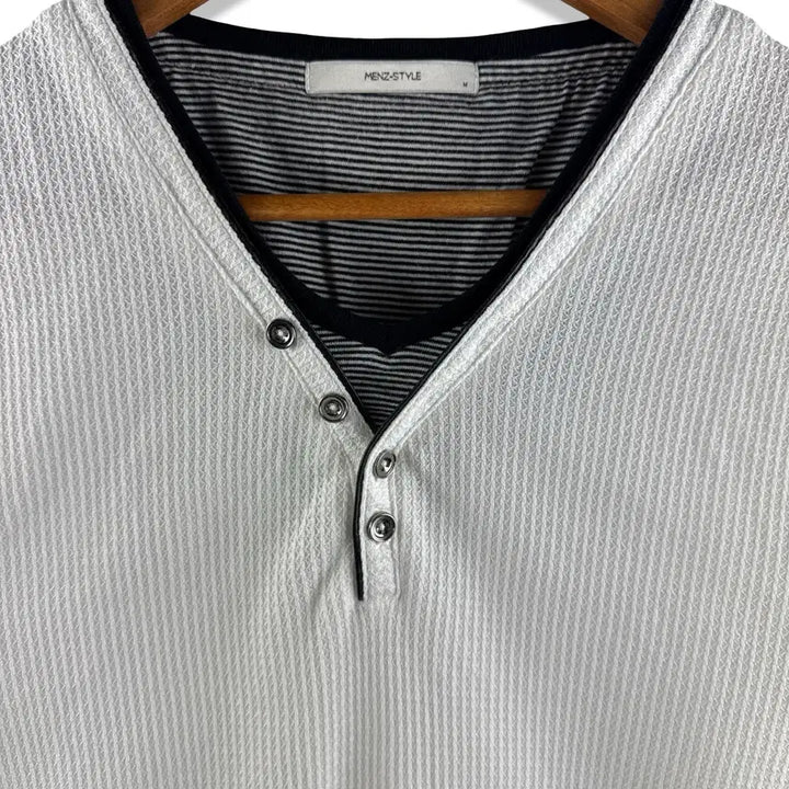[BUNJANG] Layered Waffle Short Sleeve T-Shirt / JPN 레이어드 와플 반팔티3243